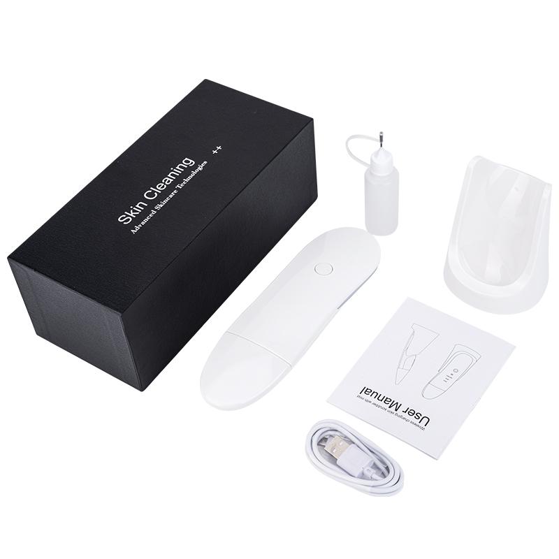 Ultrasonic Skin Scrubber Vibration Face Spatula Blackhead Remover Shovel Clean Cavitation Peeling Facial Lifting Skin Care LESEN