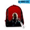 Cartoon Youthful Game Hitman School Bags Notebook Backpacks Boys/Girls 3D Print Oxford Waterproof Key Chain Small Travel Bags