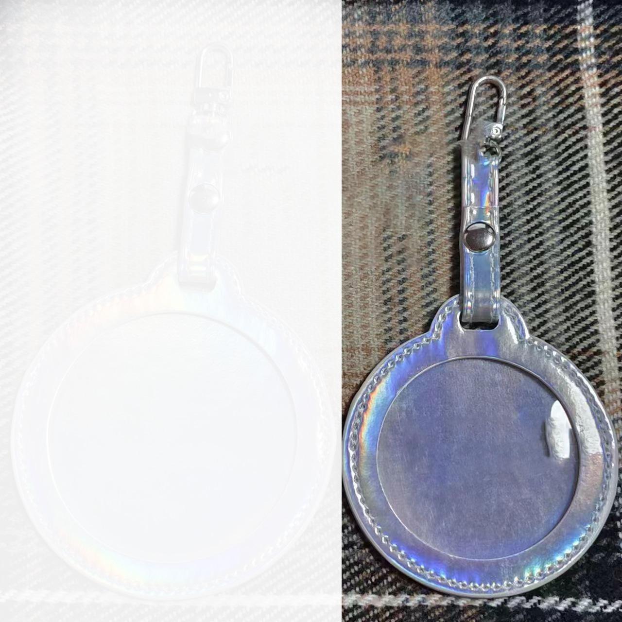 

Защитный чехол для бейджа круглой формы из искусственной кожи. 58