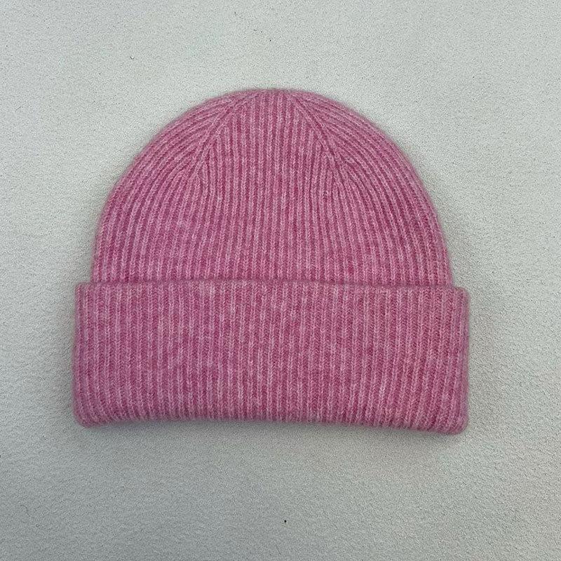 Melon Hat Men's Trend Autumn and Winter Wool Hat Student Fashion Flanged Yuppie Cold Hat Women's Brimless Knitted Hat