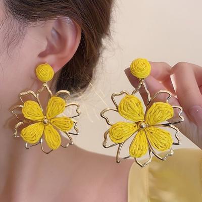Summer Flower Earrings Handmade Women Jewelry Cute Bohemian Earrings  Party