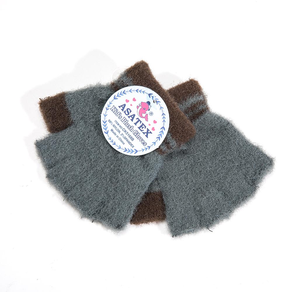Baby half finger gloves kids winter warm knit gloves for toddlers One Size