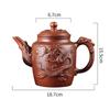 Purple Clay Teapots Chinese Tea Set Master Hand Carved Teapot with Tea Infuser Green Tea Filter Kettle Tea Accessories