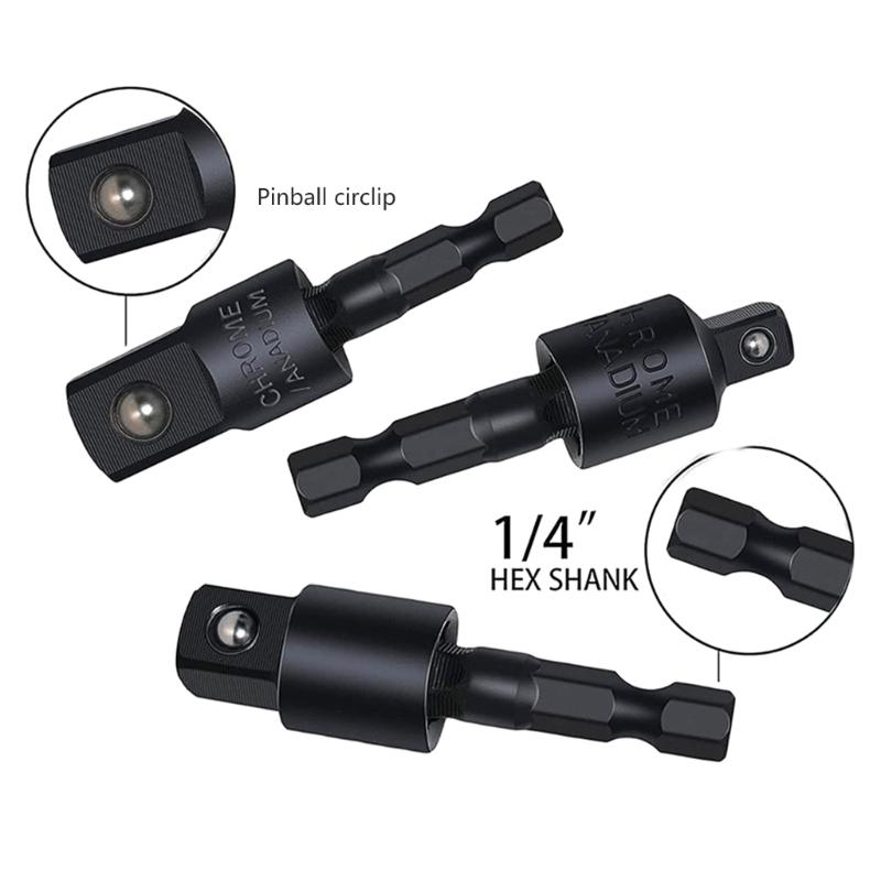 Drill Bit Holder 105° Right Angle Drill Adapter 1/4" Screwdriver Bit Holder Drill Bit Extension for Drill Accessory