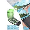 UV Protection Arm Sleeves - Ice Silk Cooling Sports Sleeves, Anti-Slip & Sunscreen for Men Women, Outdoor Cycling Running