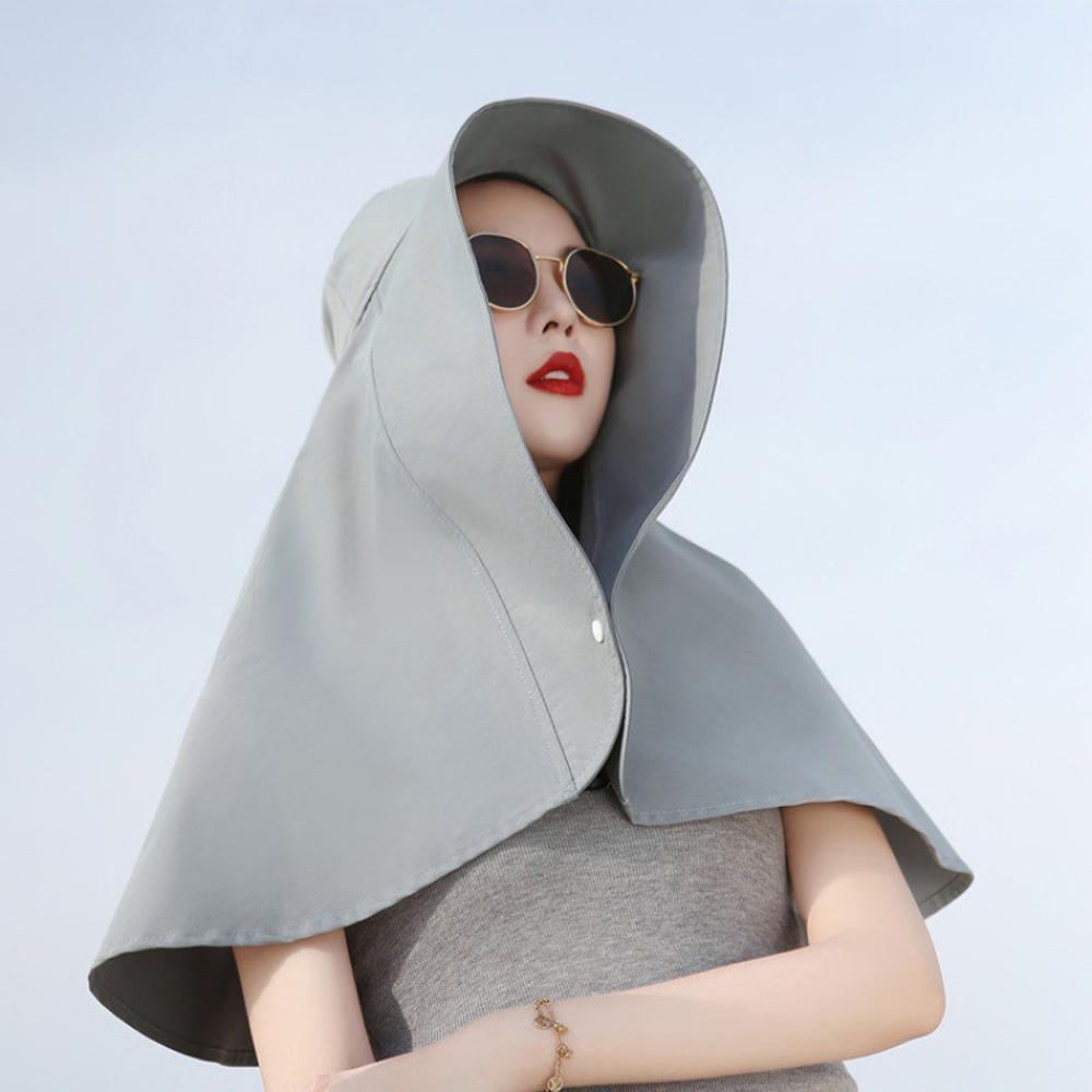 Chapeau de soleil à grand bord pour femmes, casquette seau avec rabat de cou, Protection complète Anti-UV, chapeaux de plage pour dames, chapeau pare-soleil LM