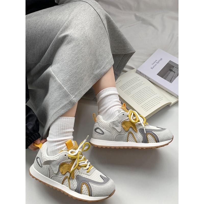 New product hot sale summer new mesh breathable color matching ugly cute sports and leisure shoes 3073