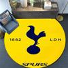 Tottenham Hotspur F.C Pattern Round rug,Carpet Rug for Living Room Bedroom Playroom ,Non-slip Floor Mat,Holiday Gifts and Birthday Gifts.