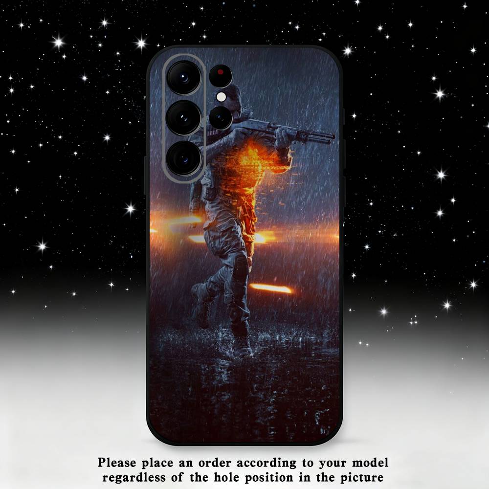 Battlefield 61 Phone Case For Samsung S25,S24 Ultra,S20,S30 plus,S22 plus,S23,S30 Ultra 5G Silicone Black Shell