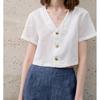 2026 Summer New Fashionable Design Short-Sleeve Top for Women, Cool V-Neck Shirt