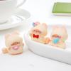2 Pcs Miniature Cat Figurine Micro Resin Cat Statue Tiny Kitty Decoration for DIY Terrarium Crafts Cake Topper Fairy Garden Moss Landscape Decor