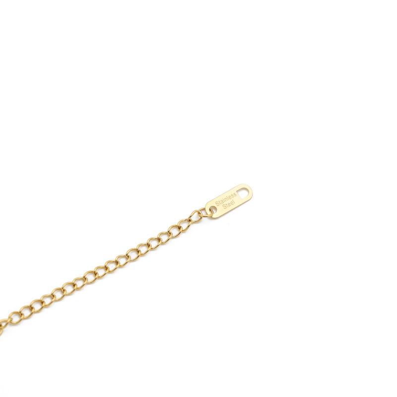New Titanium Steel Non-Fading Double-Layer Necklace Women'S Light Luxury Niche Design Sense Simple And Versatile Collarbone Chain