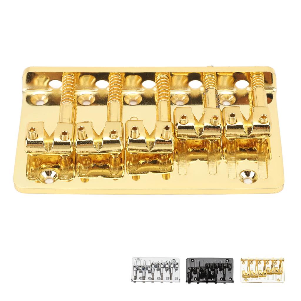 5 String Bass Bridge Adjustable Saddle Zinc Alloy Exquisite Retro Electric Bass Guitar Bridge