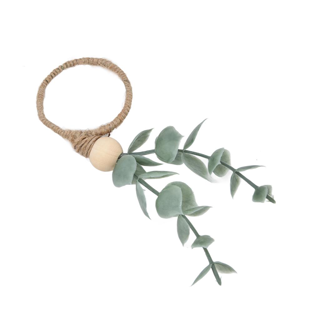 4 Stück Serviettenringe Modern Schlicht Dekorativ Handwerk Blatt Blume Serviettenringe für Hochzeiten Weihnachten Neujahrspartys