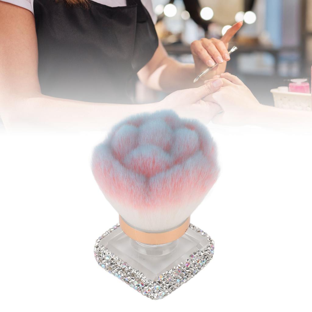 Strass Pinsel für Nail Art Staubentfernung Multifunktionaler Pinsel zum Entfernen von Nail Art Staubpulver Make-up Werkzeug für Maniküre