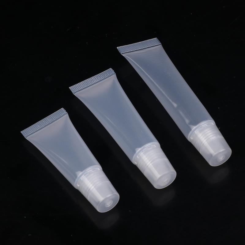 10Pcs 5/10/15Ml Empty Lipstick Tube Lip Balm Soft Tube Makeup Squeeze Clear Lip Gloss Container