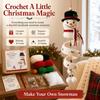 Christmas Crochet Spiral Ornament DIY Kit Handmad Kit Snowman Santa Tree Hanging Pendants Beginner Xmas Home Decor Holiday Gift