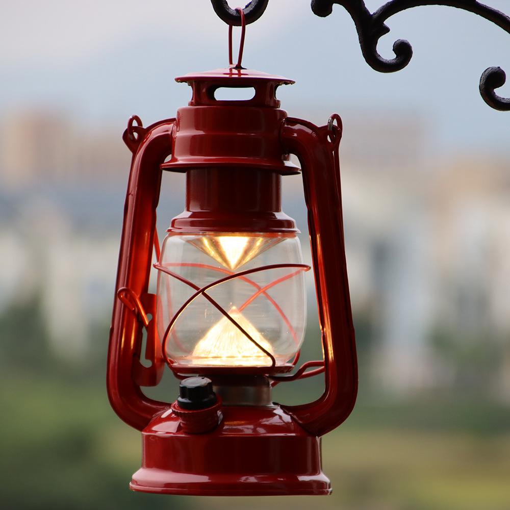 Retro LED Kerosene-Style Outdoor Camping Lantern