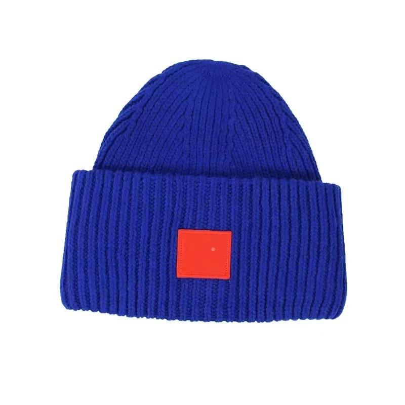 Wool Wool Hat Square Smiley Hat Autumn And Winter Thickened Men's Hundred Warm Hat Couple Knitted Hat Women's Hat