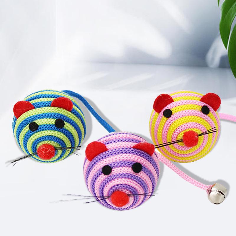 

Интерактивная игрушка-дразнилка для кошек с колокольчиком
