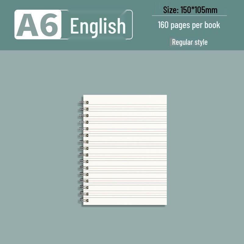 Spiral-Bound A5/B5 Notebook for Students: Thick Lined & Grid Pages for Homework & Diary