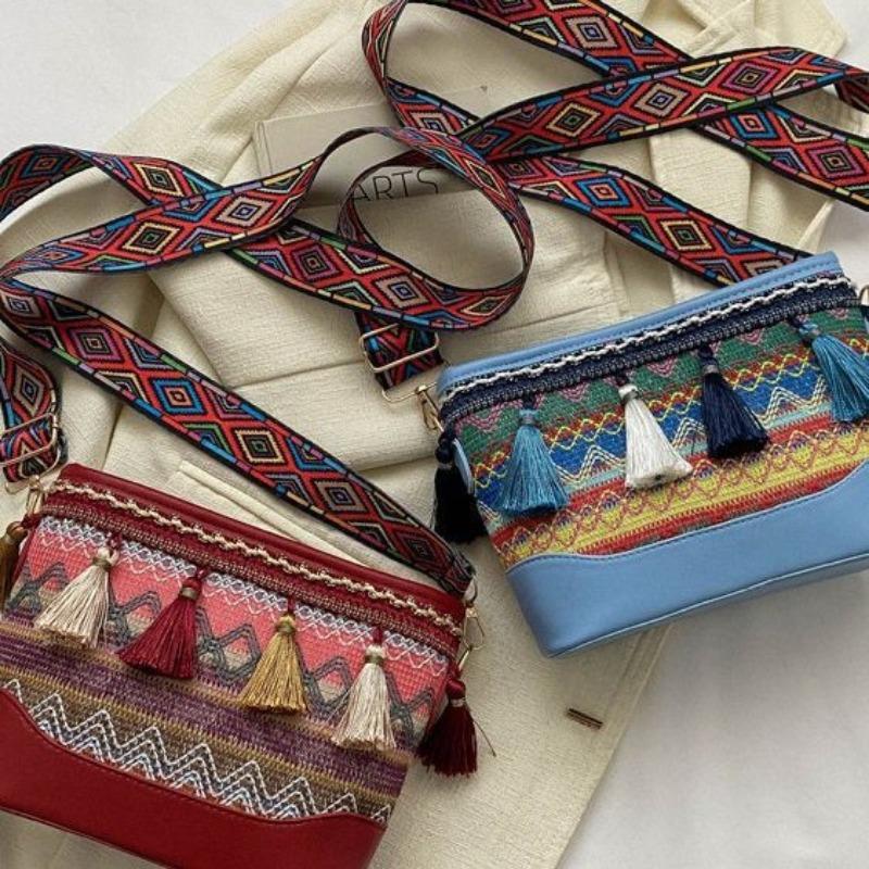 Fashionable Simple and Ethnic Style Women's Single-shoulder Bag Fashionable and Trendy Su Crossbody Bag