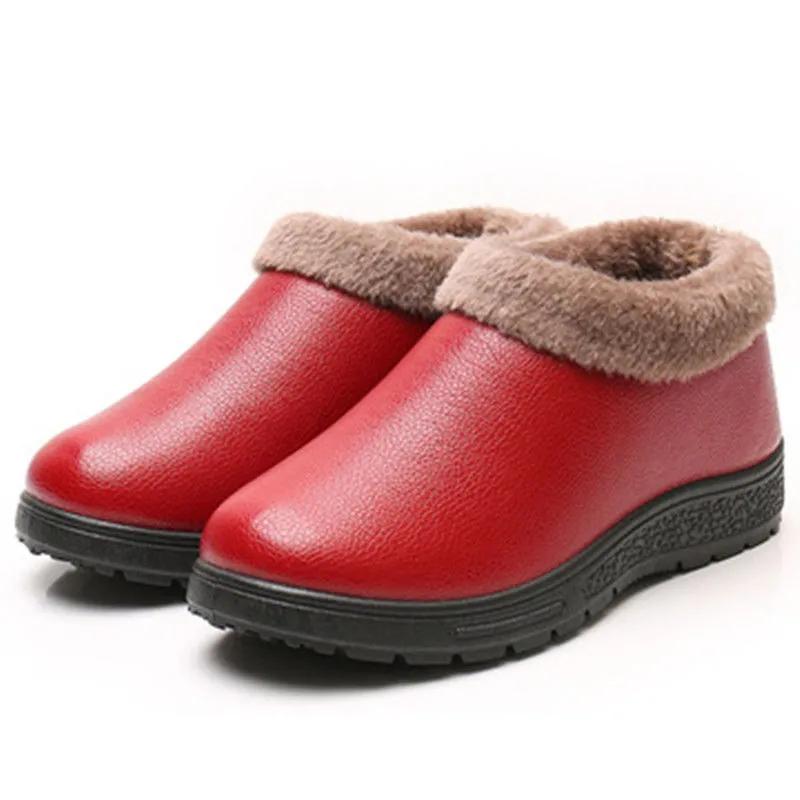 Pantofi de bumbac pentru femei, iarnă, frig și cald, plus catifea groasă, pantofi impermeabili, antiderapanți, pantofi de bumbac pentru mamă, pantofi pentru femei, pantofi casual