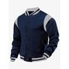 Giacca Casual da Uomo, Giacca Sportiva, Cardigan di Velluto, Top Spliced con Collo Rialzato, Giacca da Baseball