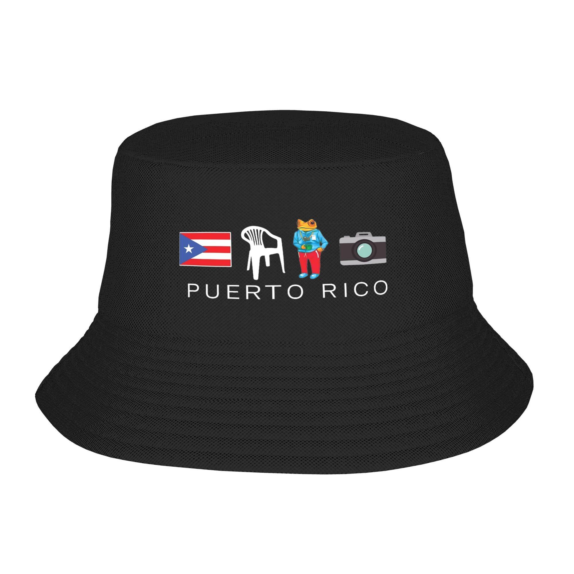 

Puerto Rico DTMF Debi Tirar Mas Fotos Bucket Hat for Unisex Women Vocation Bads Bunnys Floppy Hat Streetwear for Fishing Hats Bob