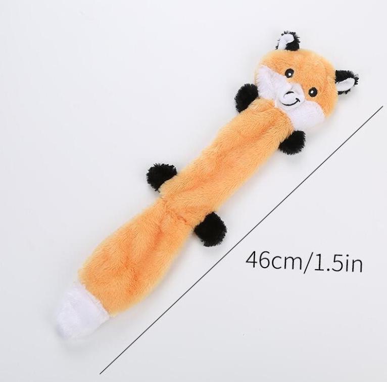 

New Pet Plush Toy with Durable Shell - Chew-Resistant, Squeaky Dog Toy Perfect for Home Use Creative and Interesting оранжевый