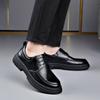 2025 New Casual Leather Shoes, Retro Leather Surface, Breathable and Light, Lazy One-pedal Fashion Trend, Platform Trendy Shoes for Men