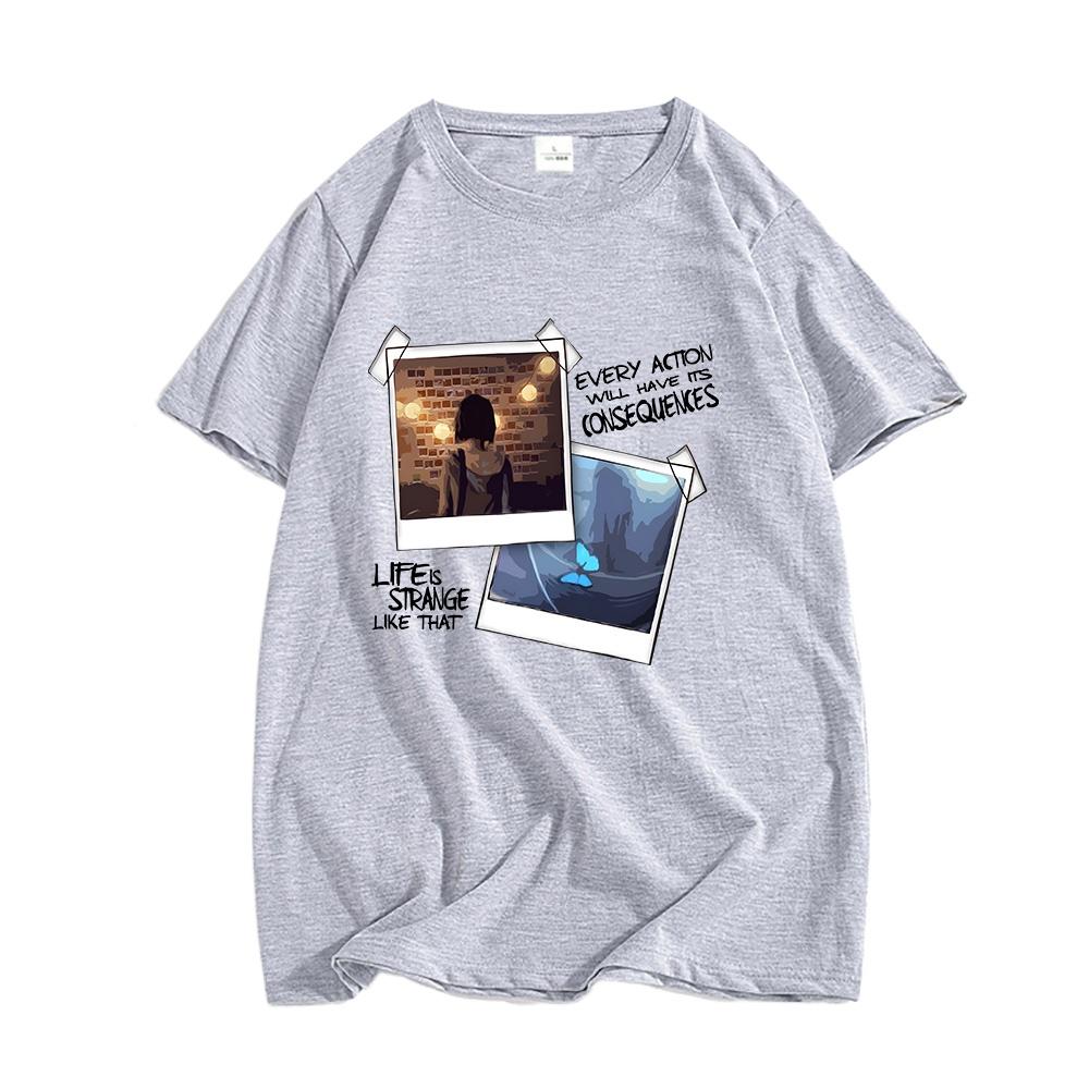 Life Is Strange What If? T-shirts MEN  Handsome T-shirts Four Seasons Casual Tees High Street Fashion Manga/Comic Soft Summer