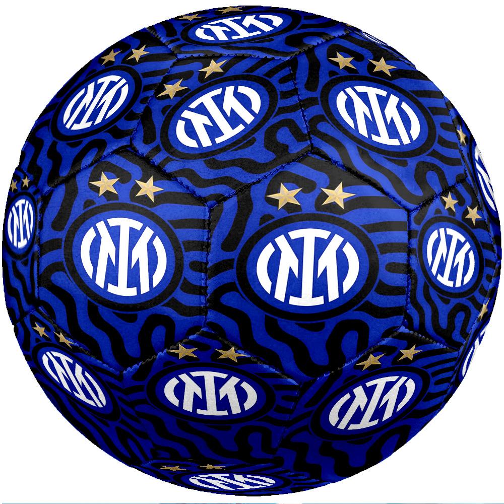 Pallone da Calcio da Partita Misura 5 Tema Inter Milan Professionale per Esterno Morbido al Tocco Pallone da Allenamento