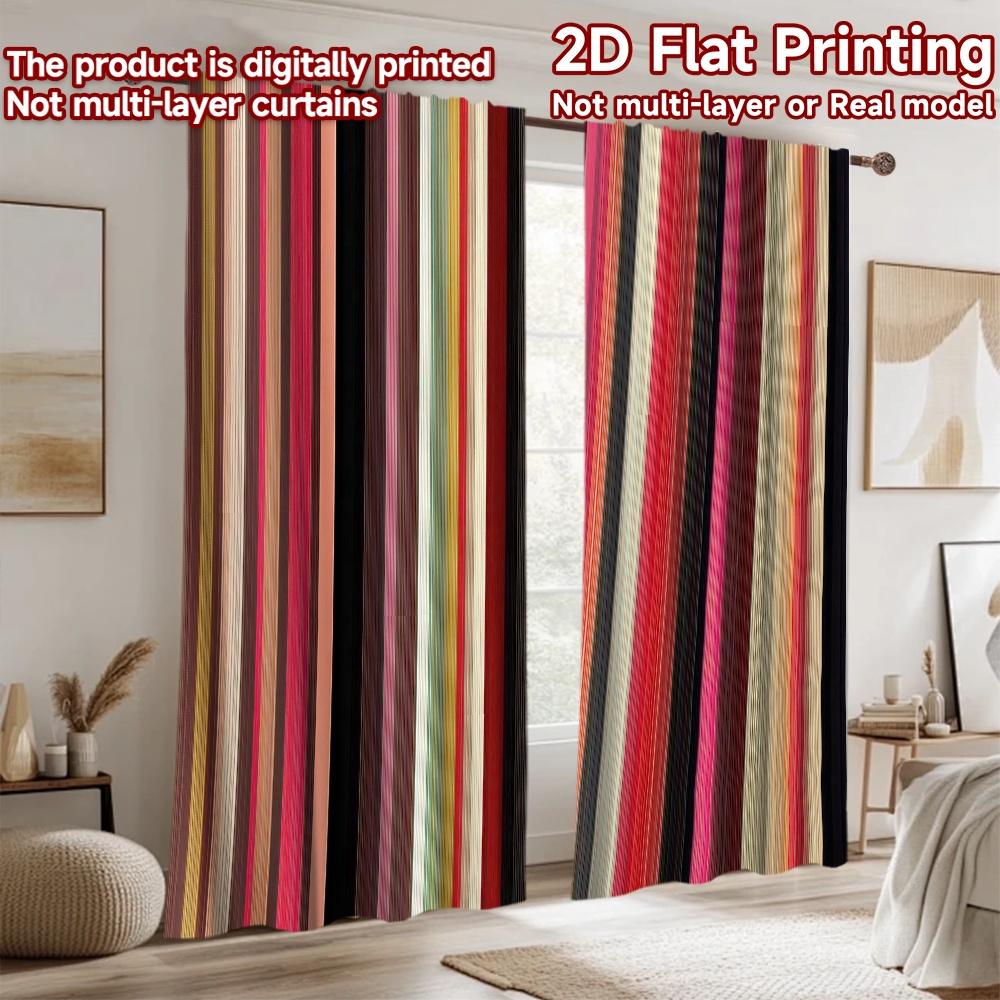 2D flat Photography Backdrop Popular Photography Scene Banner Colorful Vertical Stripes 100% Polyester Festive Wall Decor