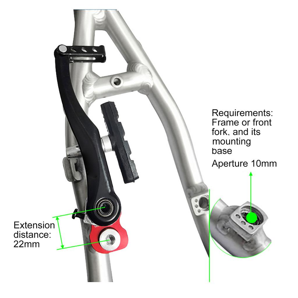 V-Brake Post Verlängerungs Halterungen Universeller V-Brake Verlängerungsblock Bremsverlängerungs Sitze Set für Fahrrad Radgrößen Upgrades