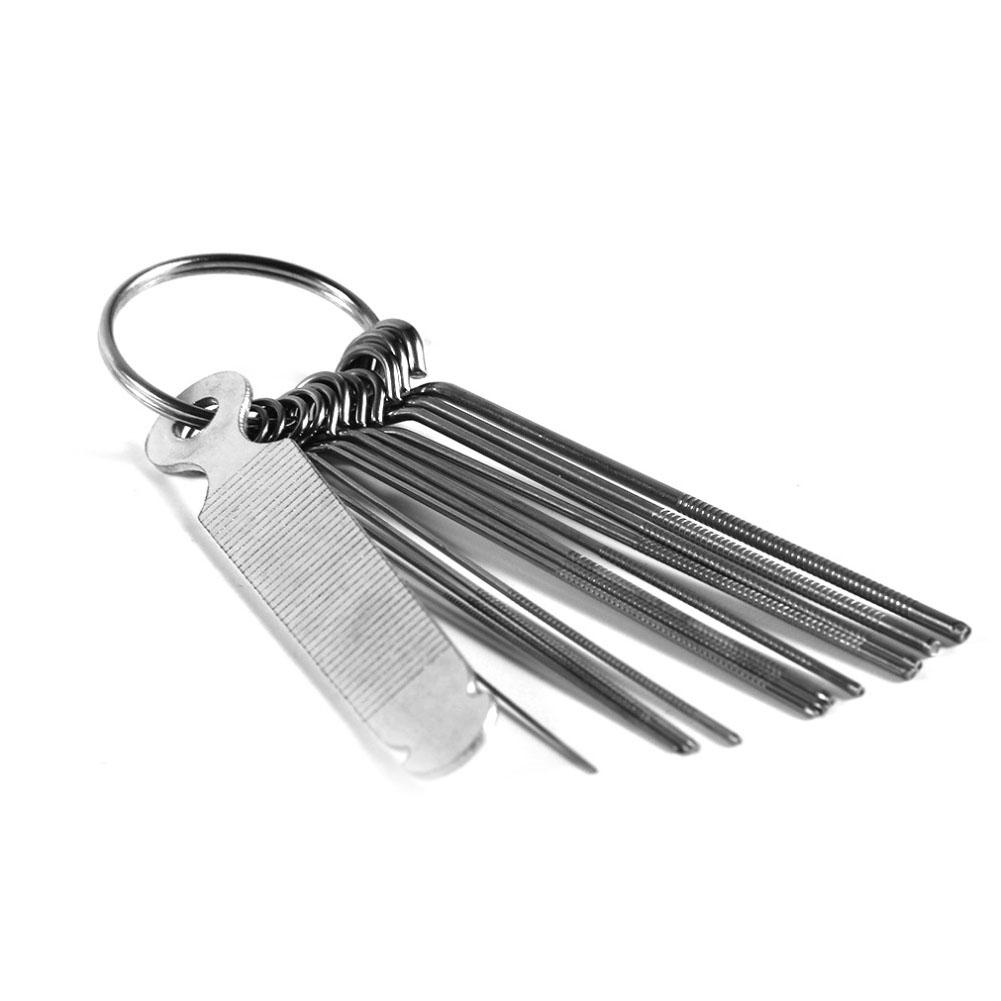 Portable DIY Guitar Repair Tools Guitar Nut Slotting File Saw Rods Slot Filing Set Luthier Replacement Accessory