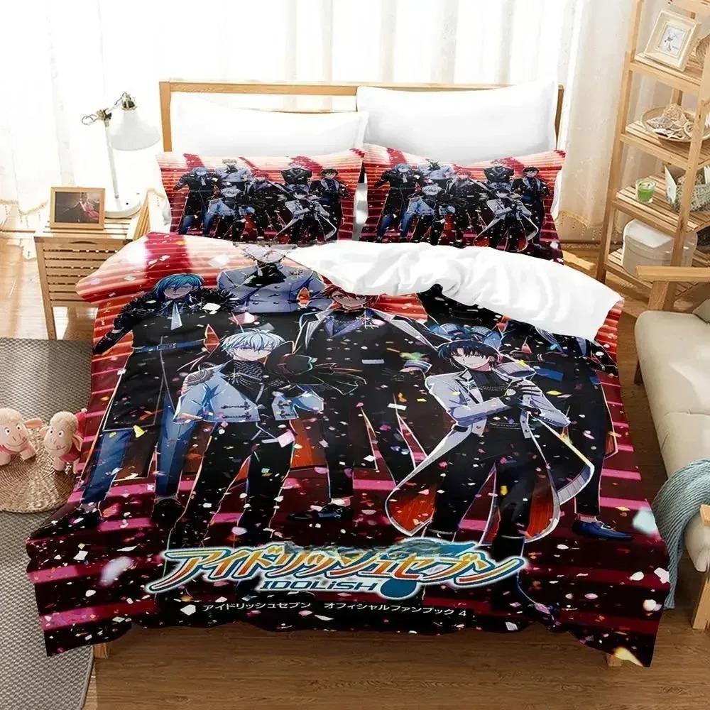 Anime Game IDOLiSH7 Bedding Set Single Twin Full Queen King Size Bed Set Adult Kid Bedroom Duvet Cover Sets Home Textile