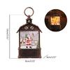 Christmas Lantern Man Snowman Deer Jesus Pattern Glowing Lamp Ornament Portable