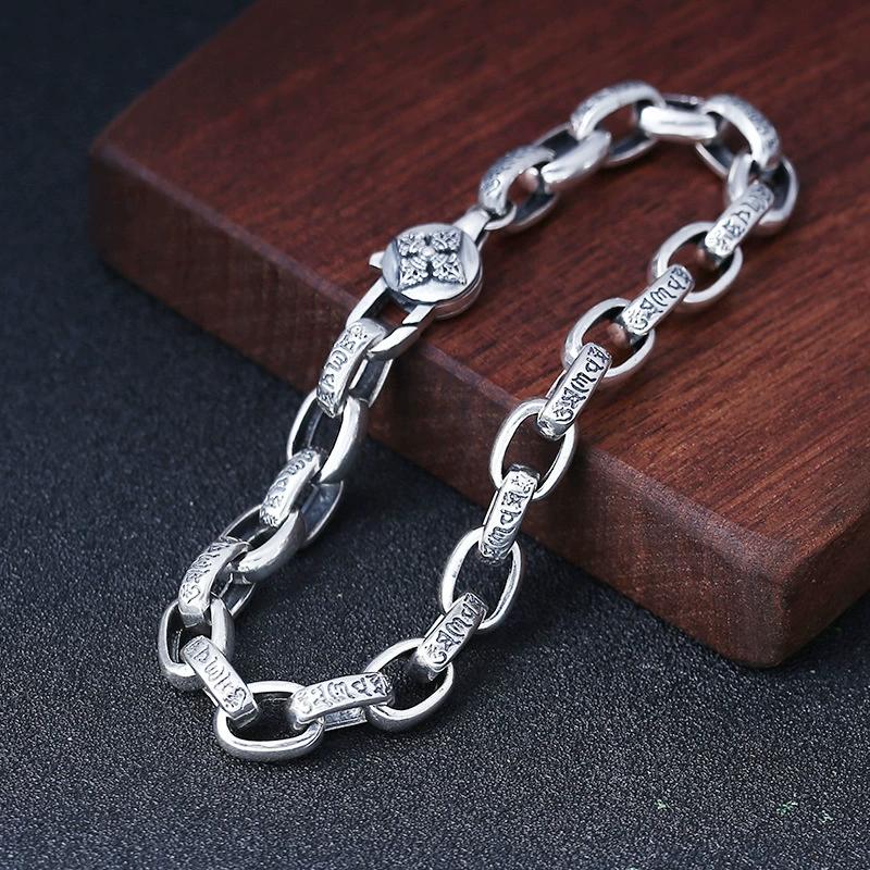 Factory Price Six-Character Mantra Bracelet Men Women Retro Trend Jewelry Gift
