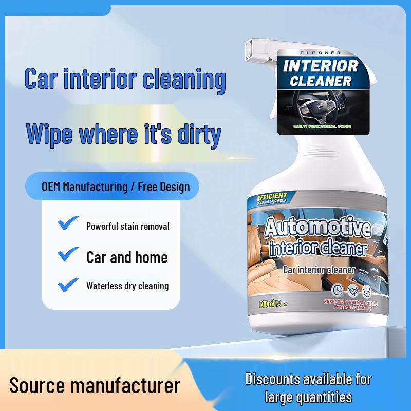 

Fabric Car Seat Cleaner - No-Rinse, Strong Stain Remover for Cloth, Velvet, Woven Interiors Car Interior Cleaner
