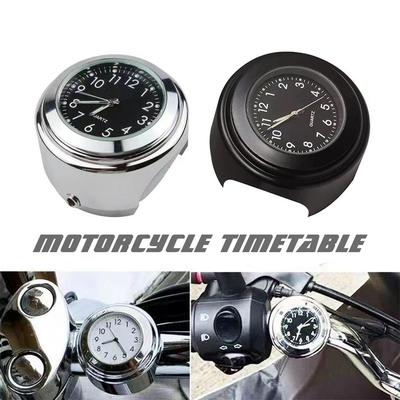 1Pcs Universal Waterproof Aluminum Motorcycle Bike Handlebar Watch Clock Motorcycle Accessories J8M5