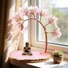 Money Tree Crystal Tree and Buddhas Statue Yogas Meditations Decors for Home Office Shelf Decoration Wealth andLuck
