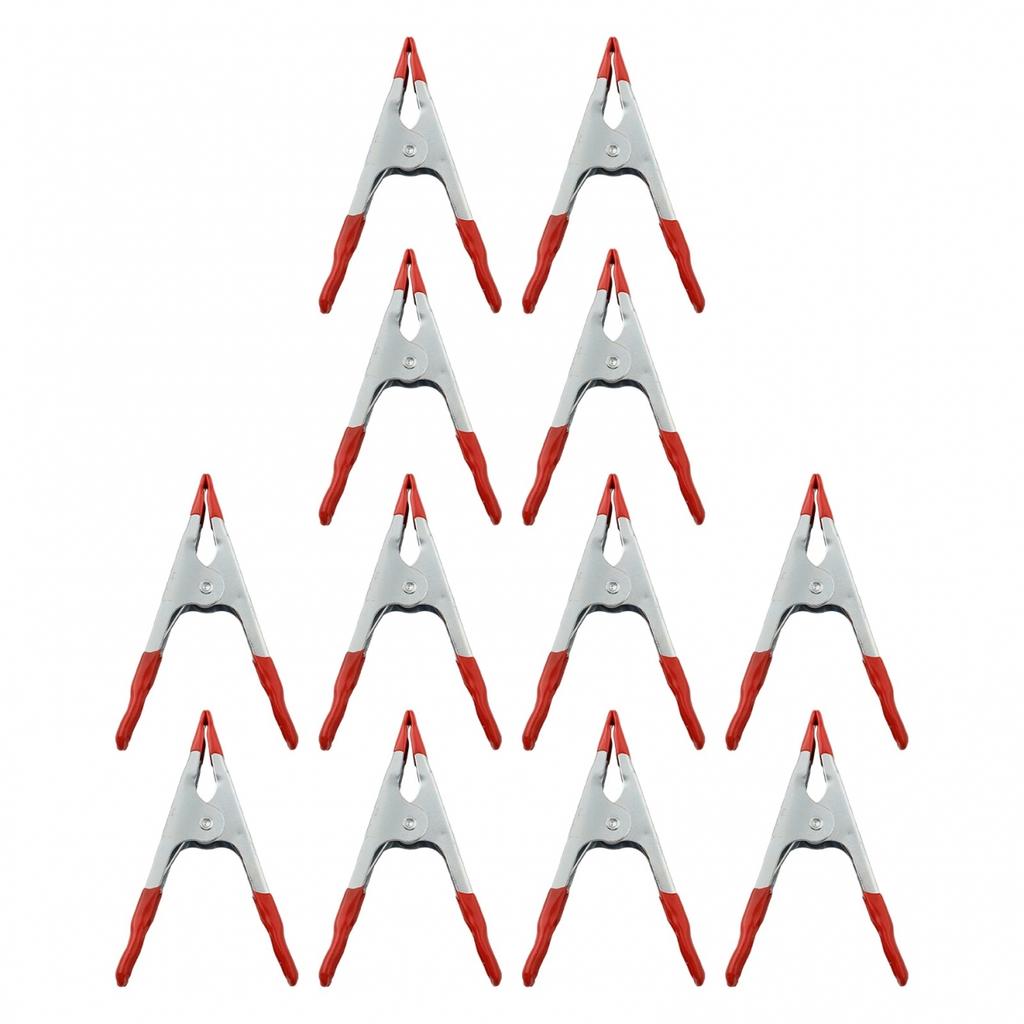 Metal Spring Clamps 12 Pack 4 Inch Clips for Woodworking and Creative Projects