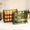30/20 Grid Refrigerator Egg Storage Box Flippable Egg Organiser Preservation Box  Kitchen Storage