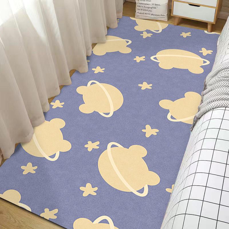 Roztomilý kreslený koberec dívka obývací pokoj koberec růžový koberec protiskluzová podlahová rohož obývací pokoj ložnice