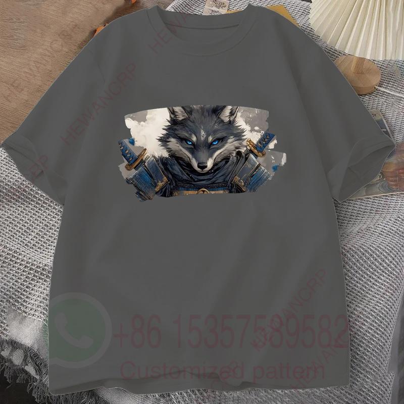 

Fox Samurai Mens Tracksuit Tshirt Letter Print Oneck Short Sleeves Casual Cotton Pullover Sweatwicking Breathable Sportswear 4XL