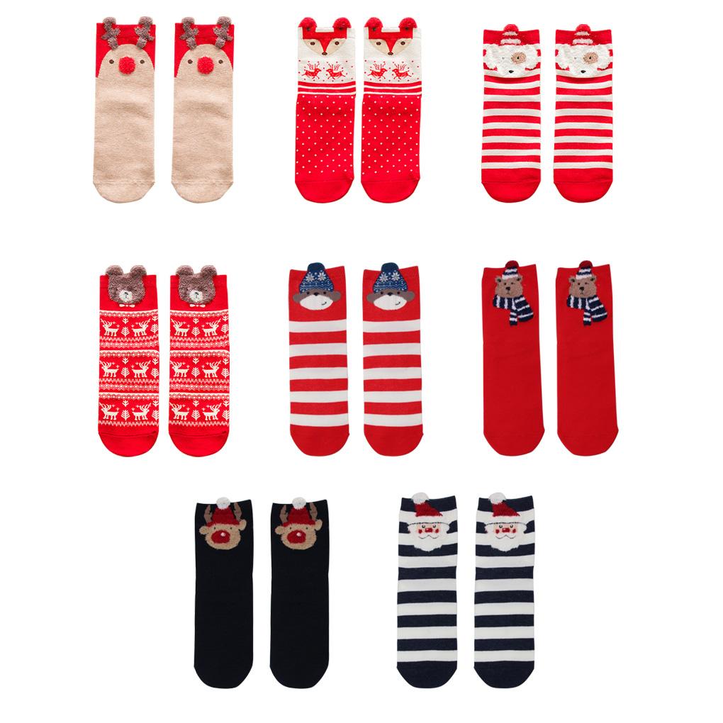 Christmas Socks Women Cotton Holiday Socks Women Themed Festival Decoration Breathable Winter Warm Socks