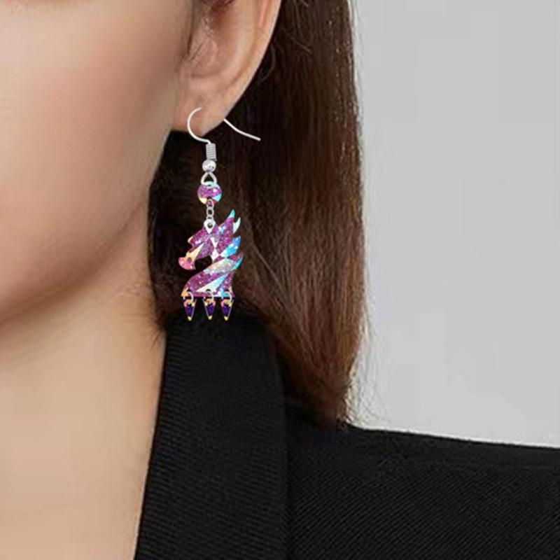 Unique Dragon Mold Holographic Rainbow Light Silicone Mold with Hole Animal Dragon Keychain Pendant Mold Epoxy Casting