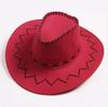 Men's and Women's Cattle Sun Hats Grassland Wide Brimmed Hats Western Cowboy Hats Large Brims, Xinjiang Top Hats Suede