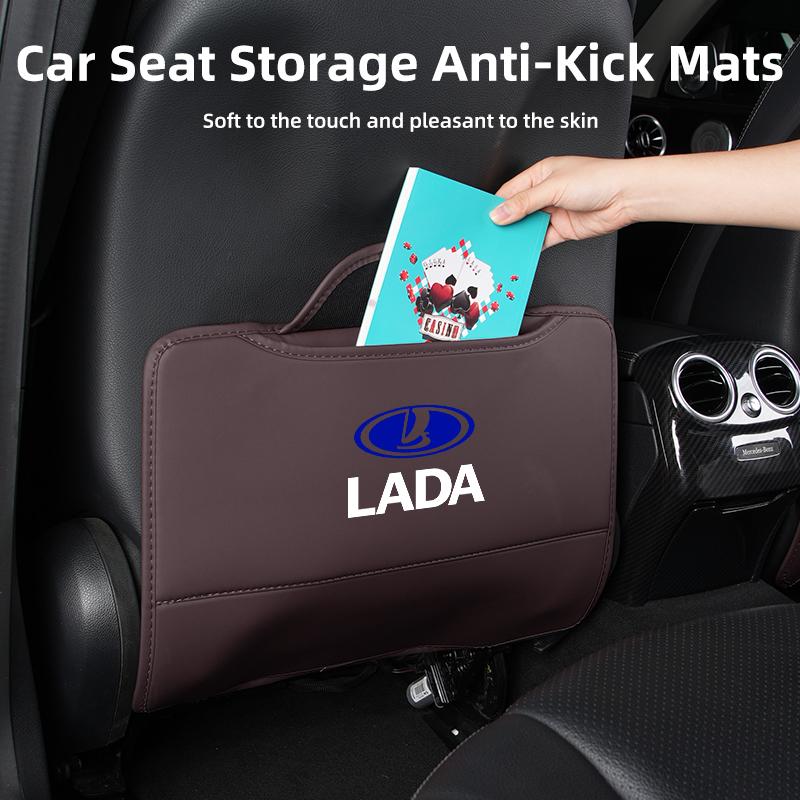 Car Seat Anti-Kick Pad Seatback Storage Protector Cover Accessories For Lada Vesta Niva Samara Kalina Largus Priora Xray Granta PP33